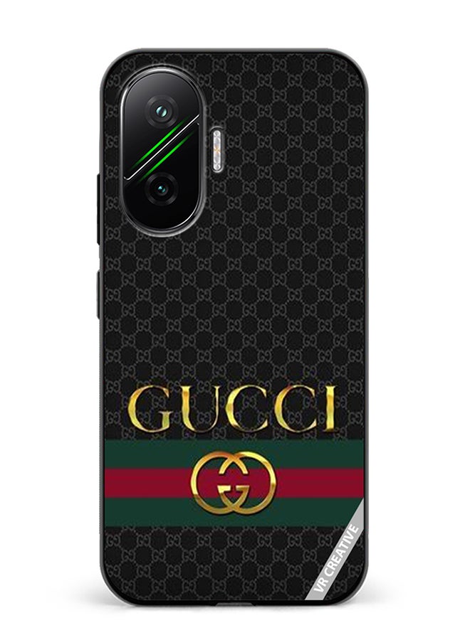 غطاء حماية لهاتف Xiaomi Poco F7 بتصميم غوتشي متعدد الألوان