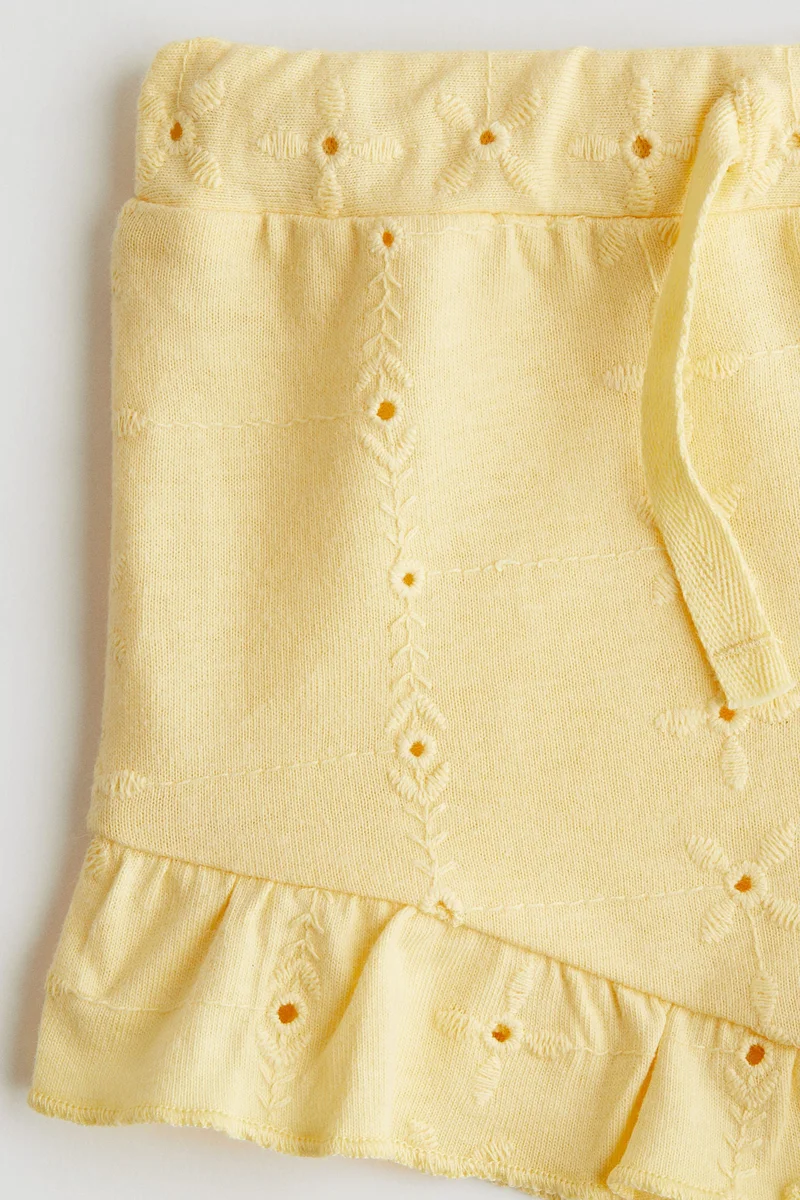 H&M Broderie anglaise jersey shorts
