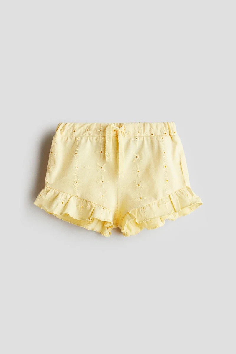 H&M Broderie anglaise jersey shorts