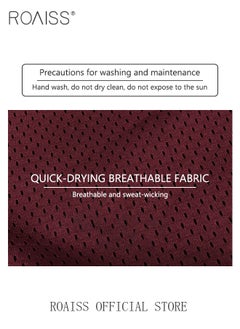 roaiss Men Functional Sports Fitness Pants Double Layer Skin Friendly Fabric Breathable Wear Resistant Quick Drying Material Training Pants Lined with Pockets  - Image 3
