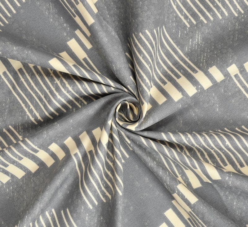 VOMZER 320 TC Cotton Feel All Around Elastic Fitted Bedsheets King Size, Premium Fitted Bedsheets King Size for Double Bed with 2 Pillow Covers, Size- 78” x 72” Color-Grey - Image 4