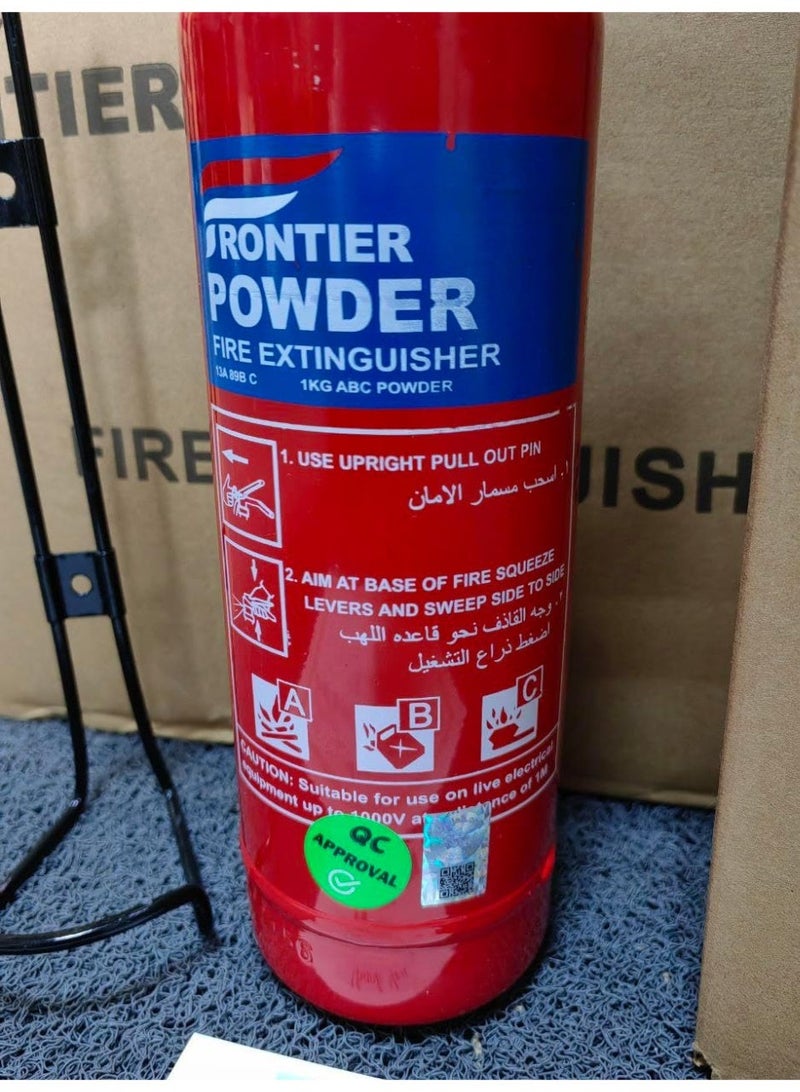 alayjah Protect Your Family, Powder Fire Extinguisher 1kg, UAE Civil Defence Certificate Attached, Inspection Badge & Tag, Arabic English Instruction, 1 Year Warranty, Free Metal Bracket 10700011 - Image 3