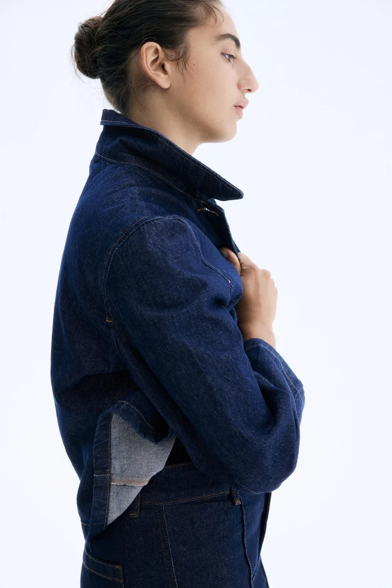 اتش اند ام Collared twill jacket