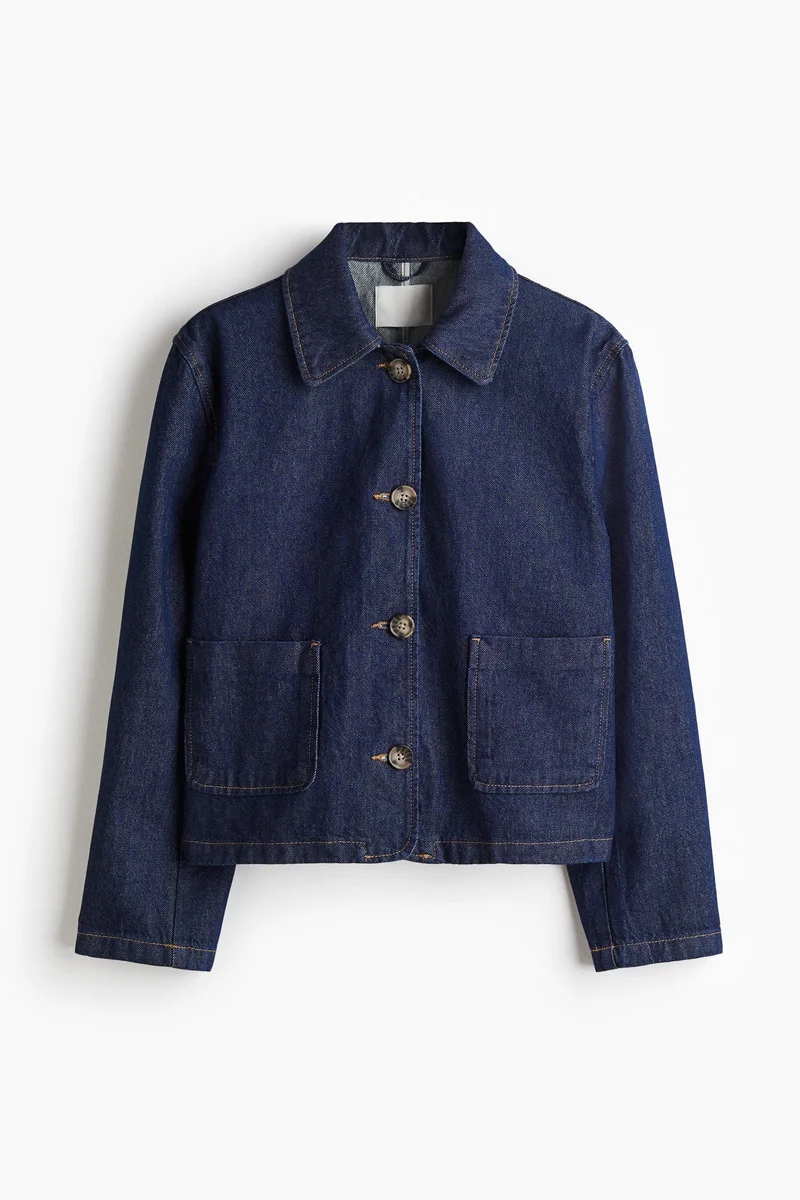 اتش اند ام Collared twill jacket