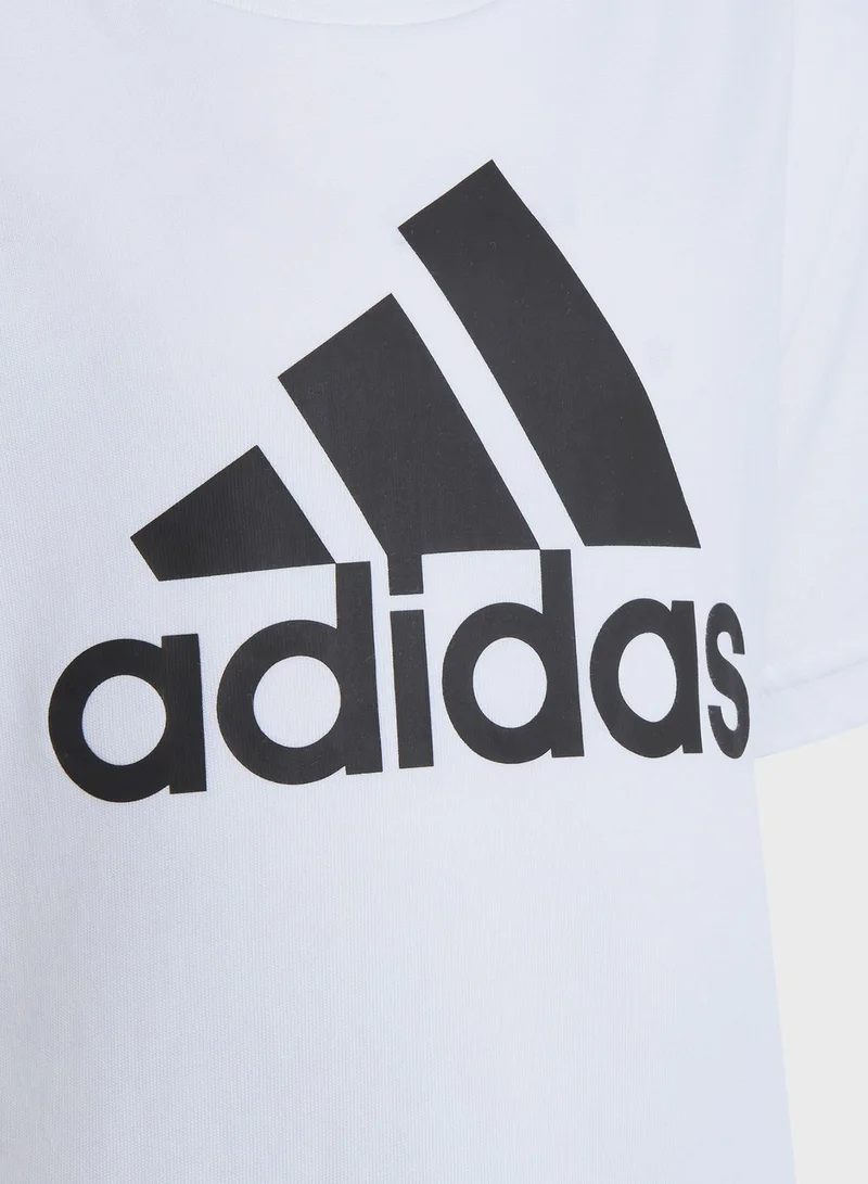 Adidas Little Kids Logo Cotton T-Shirt