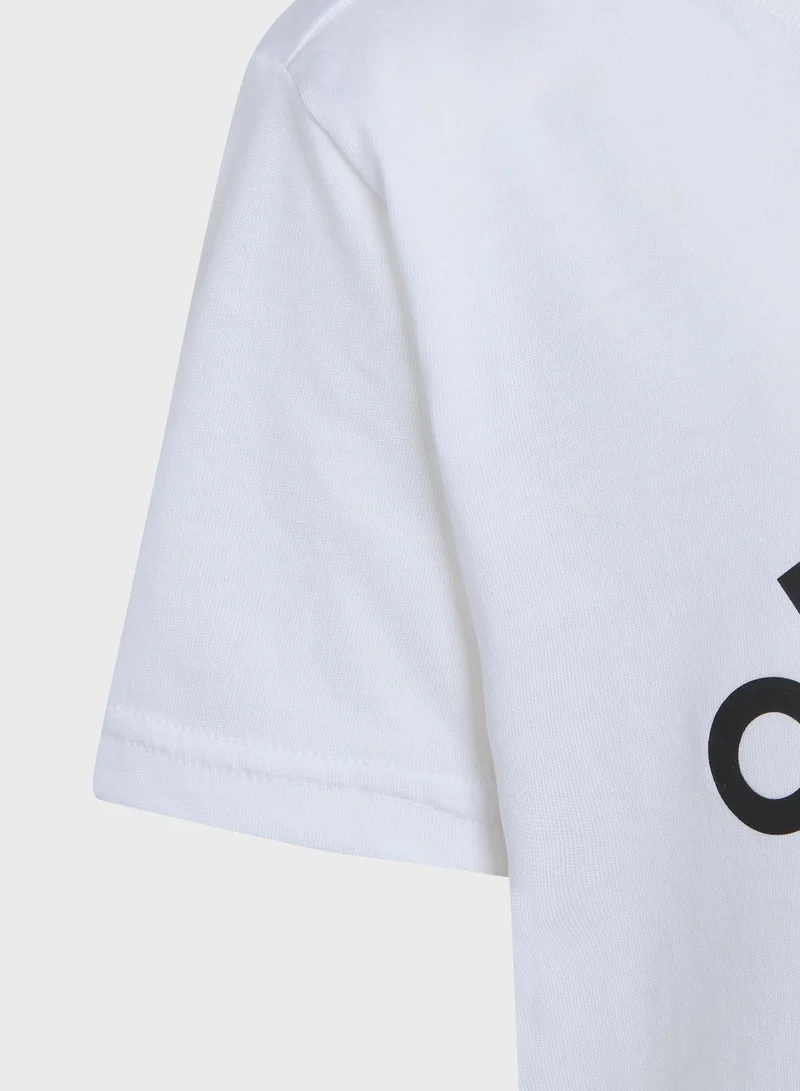 Adidas Little Kids Logo Cotton T-Shirt