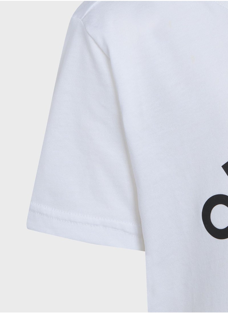 Adidas - Little Kids Logo Cotton T-Shirt - Image 1
