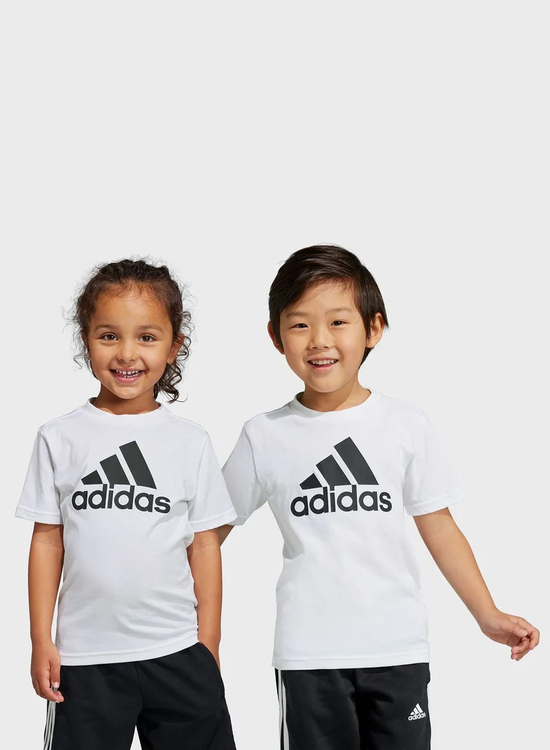 Adidas Little Kids Logo Cotton T-Shirt
