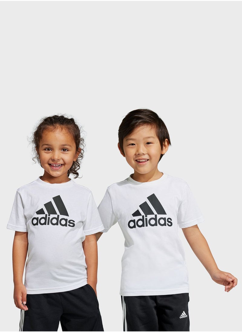 Adidas - Little Kids Logo Cotton T-Shirt - Image 1