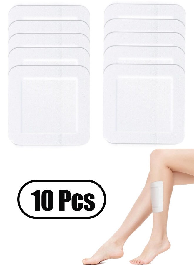 10 ضمادات شاش، 5.9 بوصة × 5.9 بوصة، ضمادة جروح لاصقة معقمة، قابلة للتنفس ومضادة للحساسية، مناسبة للعناية بالجروح والإسعافات الأولية. - Image 1