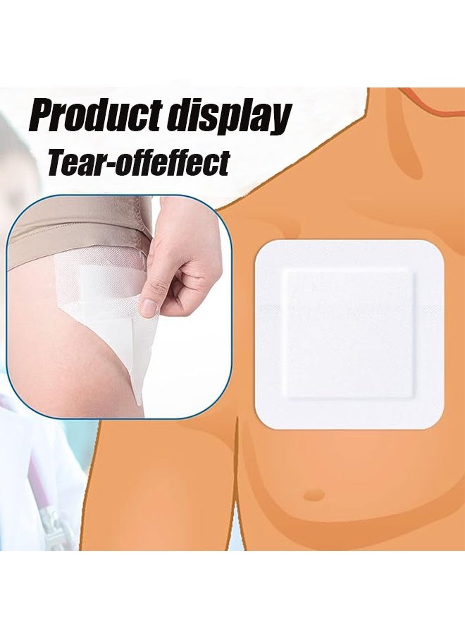 10 ضمادات شاش، 5.9 بوصة × 5.9 بوصة، ضمادة جروح لاصقة معقمة، قابلة للتنفس ومضادة للحساسية، مناسبة للعناية بالجروح والإسعافات الأولية. - Image 5