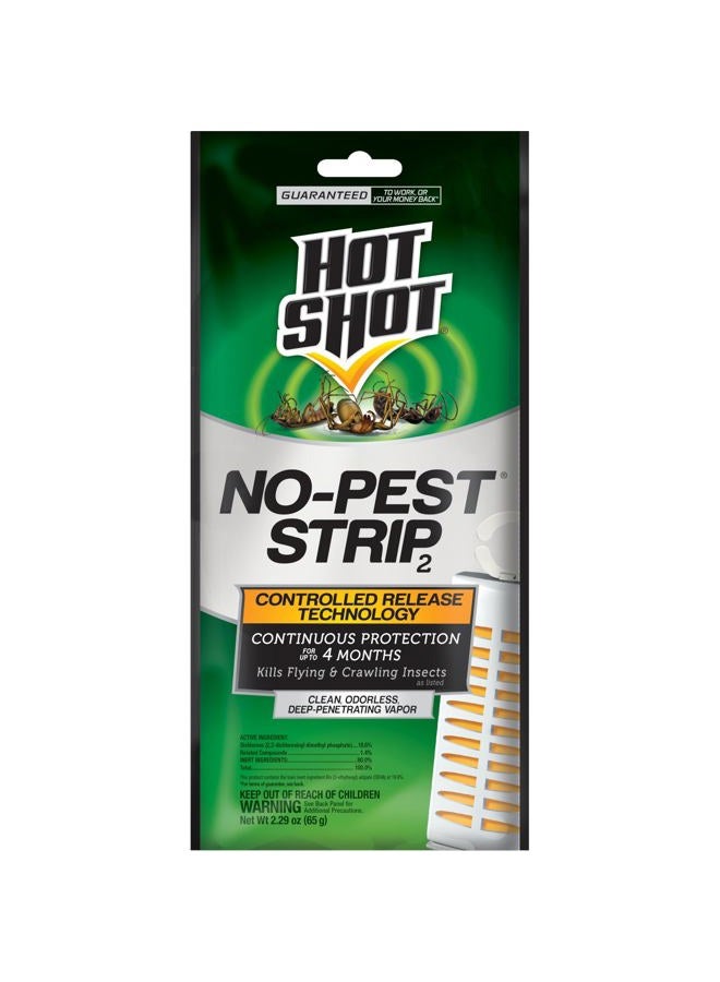 Hot Shot No-Pest Strip - Kills Flying and Crawling Insects, Penetrating Vapor - Image 1