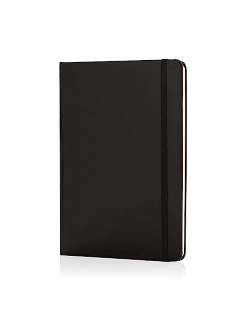 Leather Notebook cream paper, Soft Leather Black