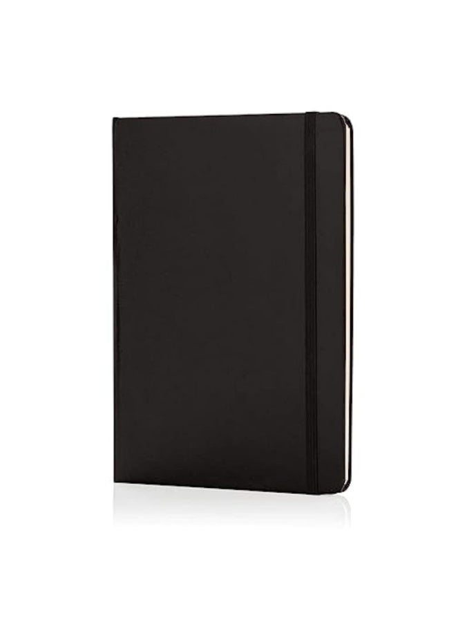 Leather Notebook cream paper, Soft Leather Black - Image 1