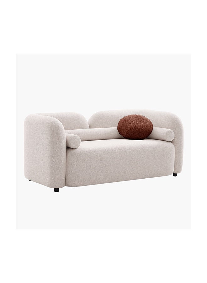 Home Box Seoul NXT 2-Seater Fabric Sofa with 2 Round and Cylindrical Pillows 93 x 77 x 184 cm - Image 3