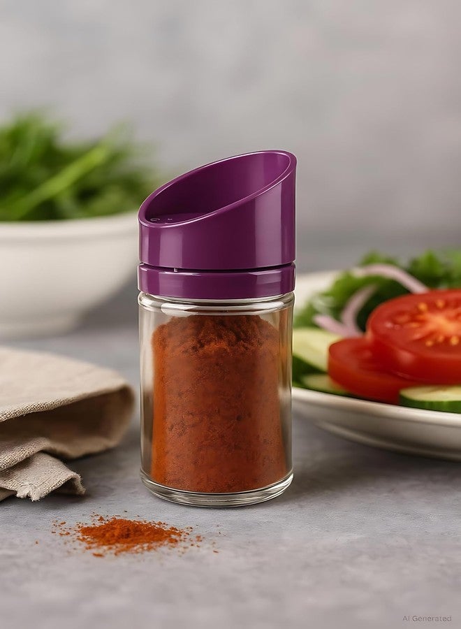 2HEET علبة خلط التوابل ColorPop من 2heet - عبوة متينة لتوزيع التوابل مع غطاء مانع للتسرب | ناماك داني غير قابل للكسر للفلفل الحار والكركم والكزبرة | وعاء أنيق متعدد الألوان للمطبخ وغرفة الطعام - Image 5