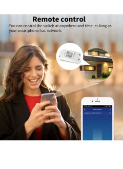 Lezonic Smart TUYA WiFi Key, Compatible With Alexa And Google Home,iPhone, Android, Remote Control Relay Switch, DIY Module For Home, Hotel, Office, And Voice Control Timer Function,16A,3800W  - Image 2