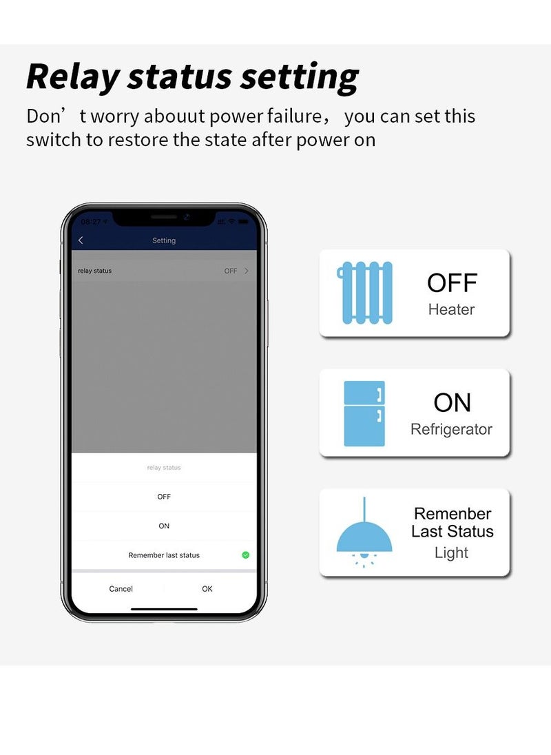 Lezonic - Smart TUYA WiFi Key, Compatible With Alexa And Google Home,iPhone, Android, Remote Control Relay Switch, DIY Module For Home, Hotel, Office, And Voice Control Timer Function,16A,3800W - Image 1