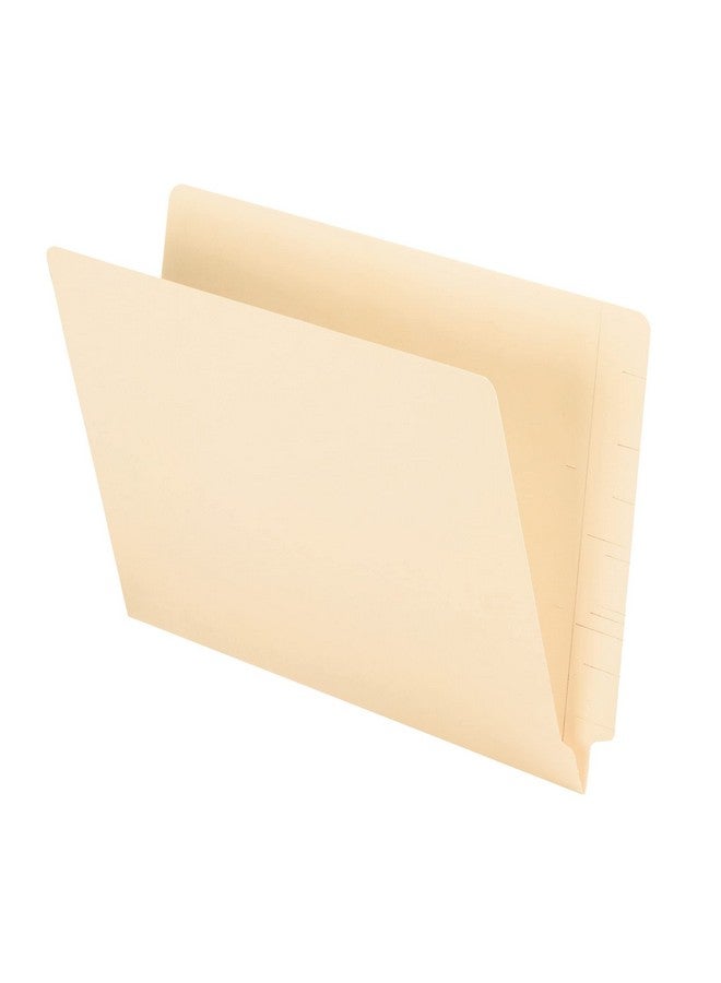 OfficeMax Office Depotbrand 2Ply Endtab Folders Letter Size Straightcut Tabs Letter Size Manila Box Of 100 - Image 1