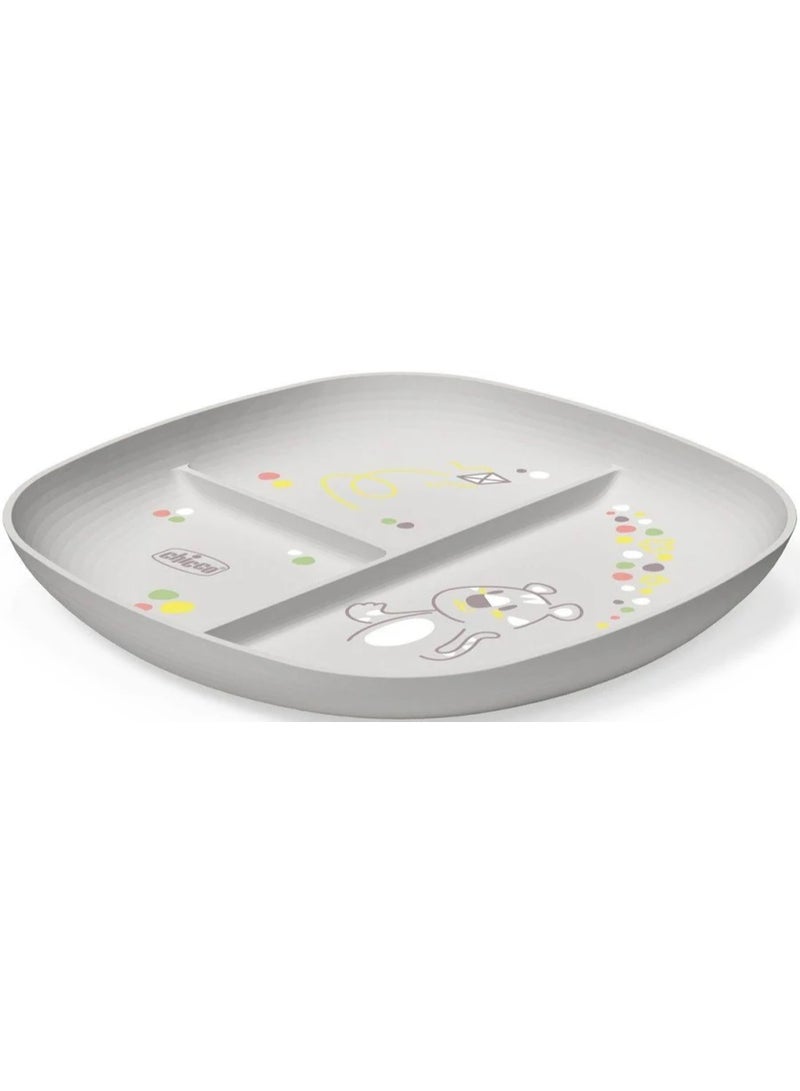 Chicco Portioned Plate 12m+ Grey - Image 3