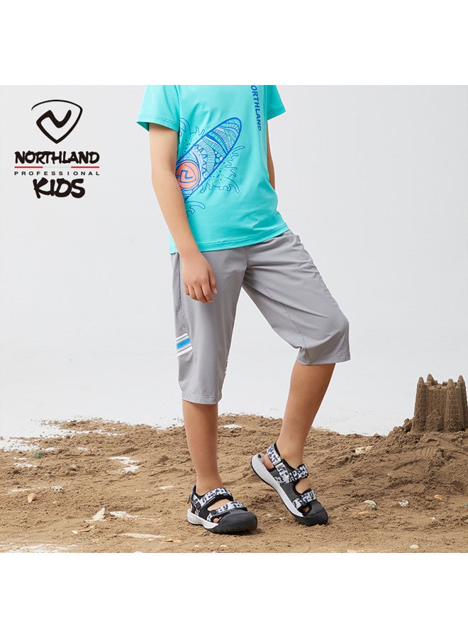 NorthLand Kids' Summer Cool-feel Capri Pants - Boys' Stylish Casual Versatile Capris - Image 4