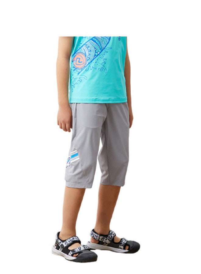 NorthLand Kids' Summer Cool-feel Capri Pants - Boys' Stylish Casual Versatile Capris - Image 1