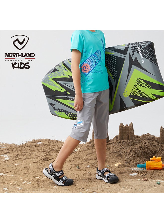 NorthLand Kids' Summer Cool-feel Capri Pants - Boys' Stylish Casual Versatile Capris - Image 5
