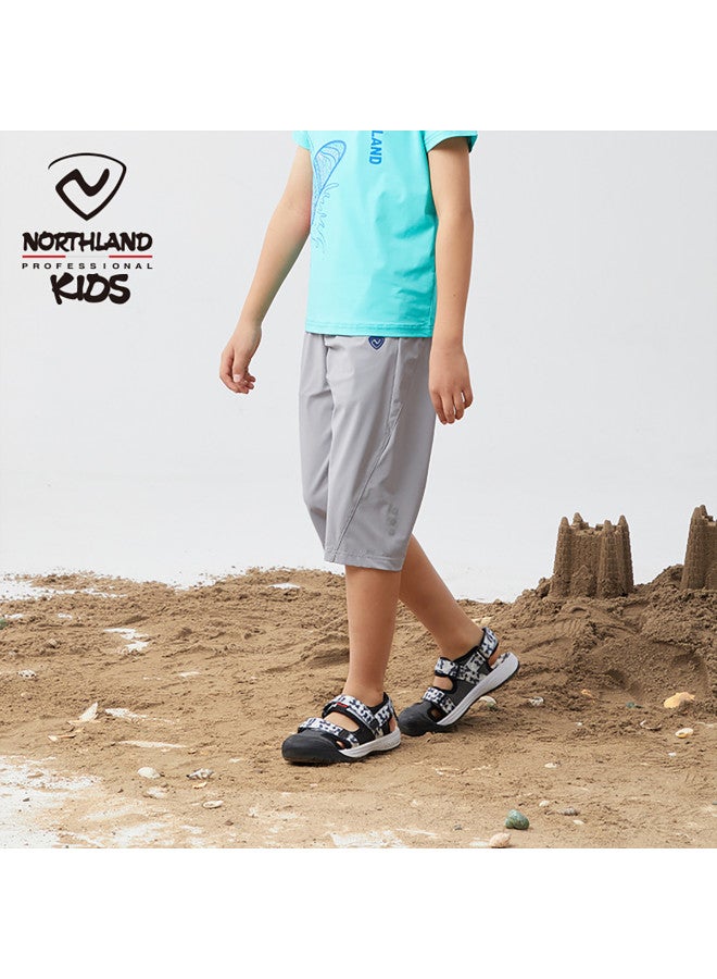 NorthLand Kids' Summer Cool-feel Capri Pants - Boys' Stylish Casual Versatile Capris - Image 2