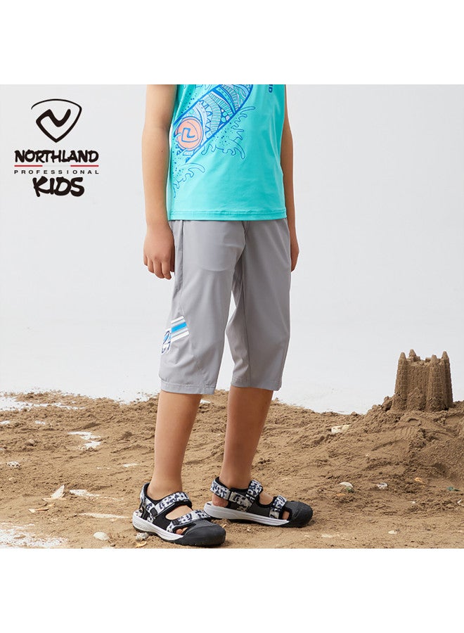 NorthLand Kids' Summer Cool-feel Capri Pants - Boys' Stylish Casual Versatile Capris - Image 3
