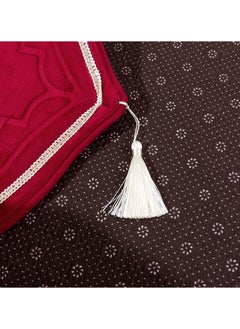 Velvet Premium prayer mat with bids Maroon color - pzsku/ZCD0AAE01CC0025A55224Z/45/1741439015/c80b3fd2-15d0-4199-930f-9530c497f66a