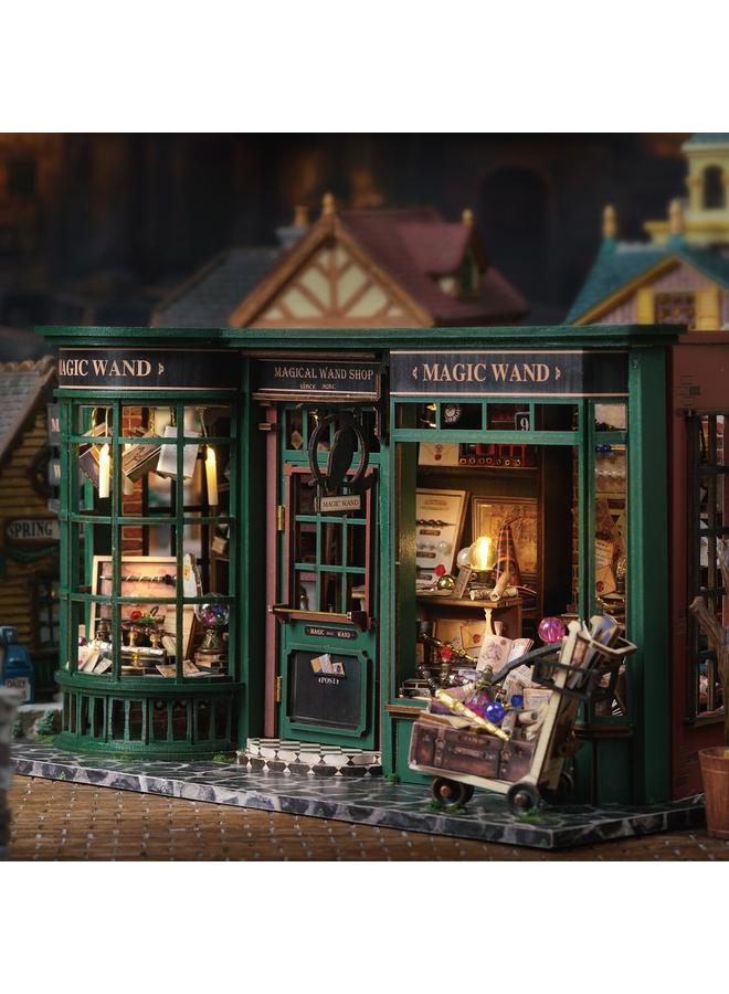 Bluejw Zhiqu House Diy Cabin Magic Full House European Retro Handmade Assembled Model Wooden Cabin Gift - Image 4