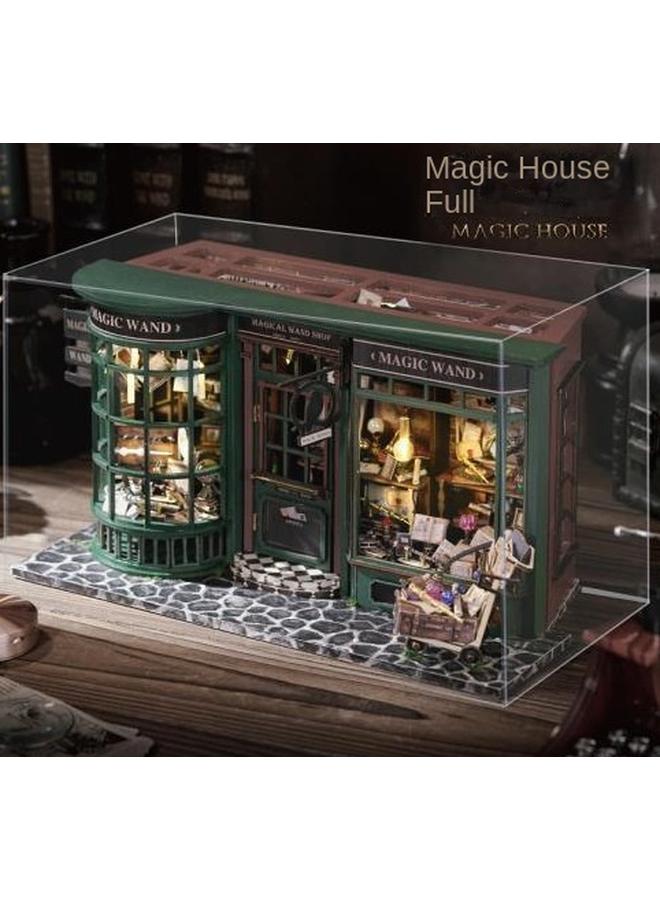 Bluejw Zhiqu House Diy Cabin Magic Full House European Retro Handmade Assembled Model Wooden Cabin Gift - Image 1