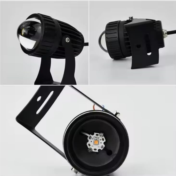 HUMA Fountains and Pools 3 WATT LED Wall Spotlight Long Range Outdoor Garden Spike Light Narrow Sharp Focused Angle Aluminium Body IP65 - Image 2
