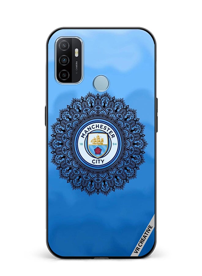 VR CREATIVE Protective Case Cover For Oppo A53 Man City Design Multicolour - Image 1