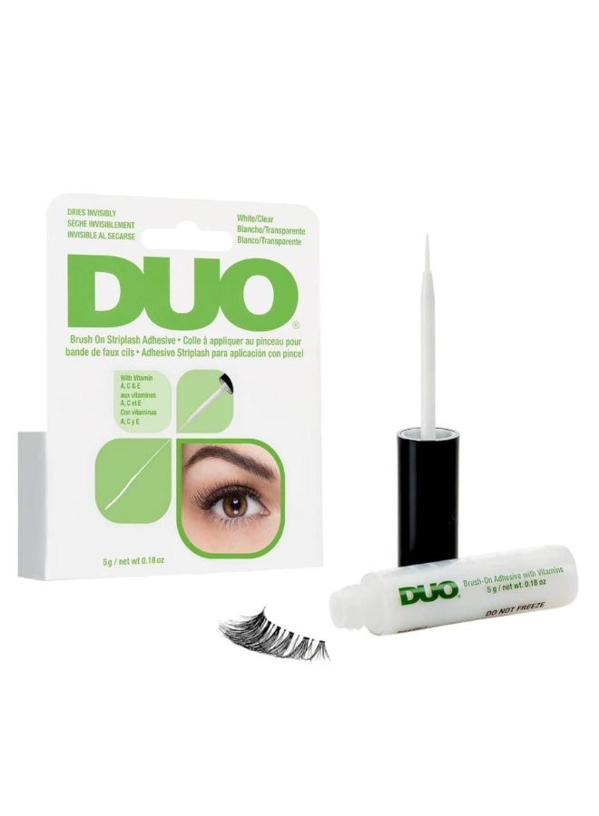 DUO Brush-on Strip Lash Adhesive White/Clear Tone (5g) - Image 1