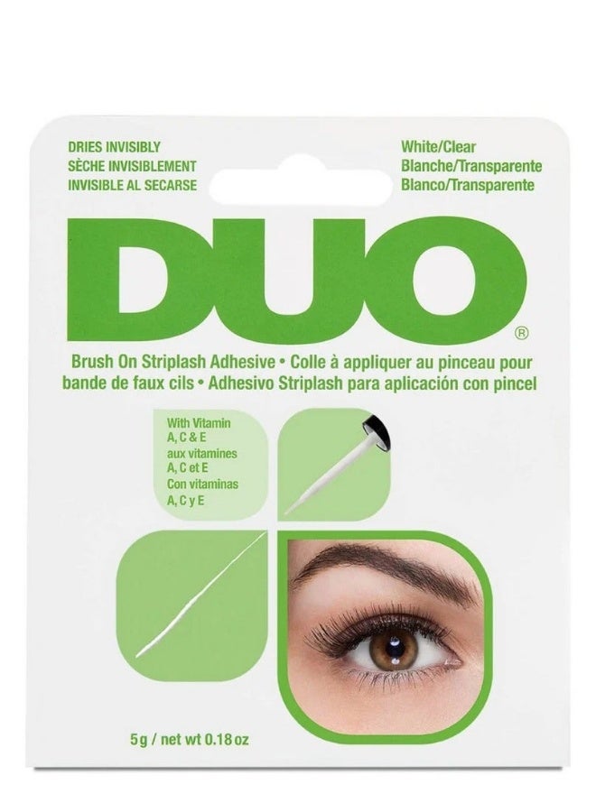 DUO Brush-on Strip Lash Adhesive White/Clear Tone (5g) - Image 4
