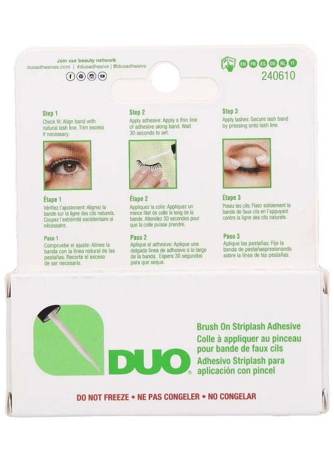 DUO Brush-on Strip Lash Adhesive White/Clear Tone (5g) - Image 5