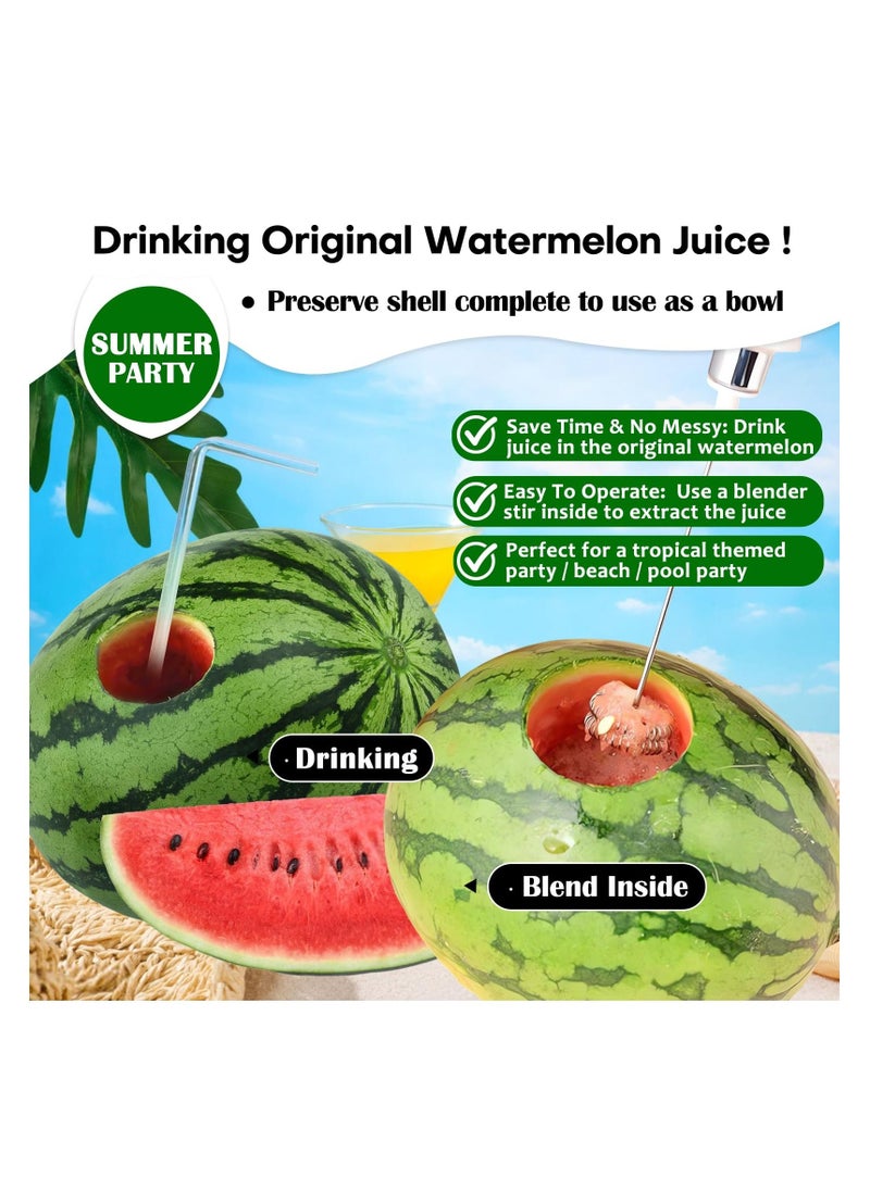 Generic - Watermelon Cutter Slicer, Stainless Steel Watermelon Cutter - Easy To Juice- Watermelon Puncher with Round-Shape Slice - Creative Melon Opener - Making Juicing Accessories - Image 1