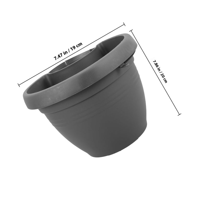 Creative Hanging Wall Planter Small Gray Plastic Water Tube for Indoor Outdoor Gardening - Image 3