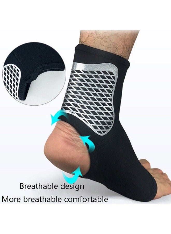 NIBEMINENT - Ankle Sprain Brace Foot Support Bandage Achilles Tendon Strap Guard Protector 20 x 10 20cm - Image 1