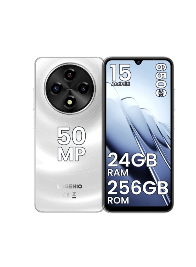 LAGENIO A12 Pro Smartphone 6500mAh Battery 24GB RAM + 256GB ROM 6.9-inch 120Hz 50MP Camera Android 15 Ultra-thin 8.55mm Body - Image 1