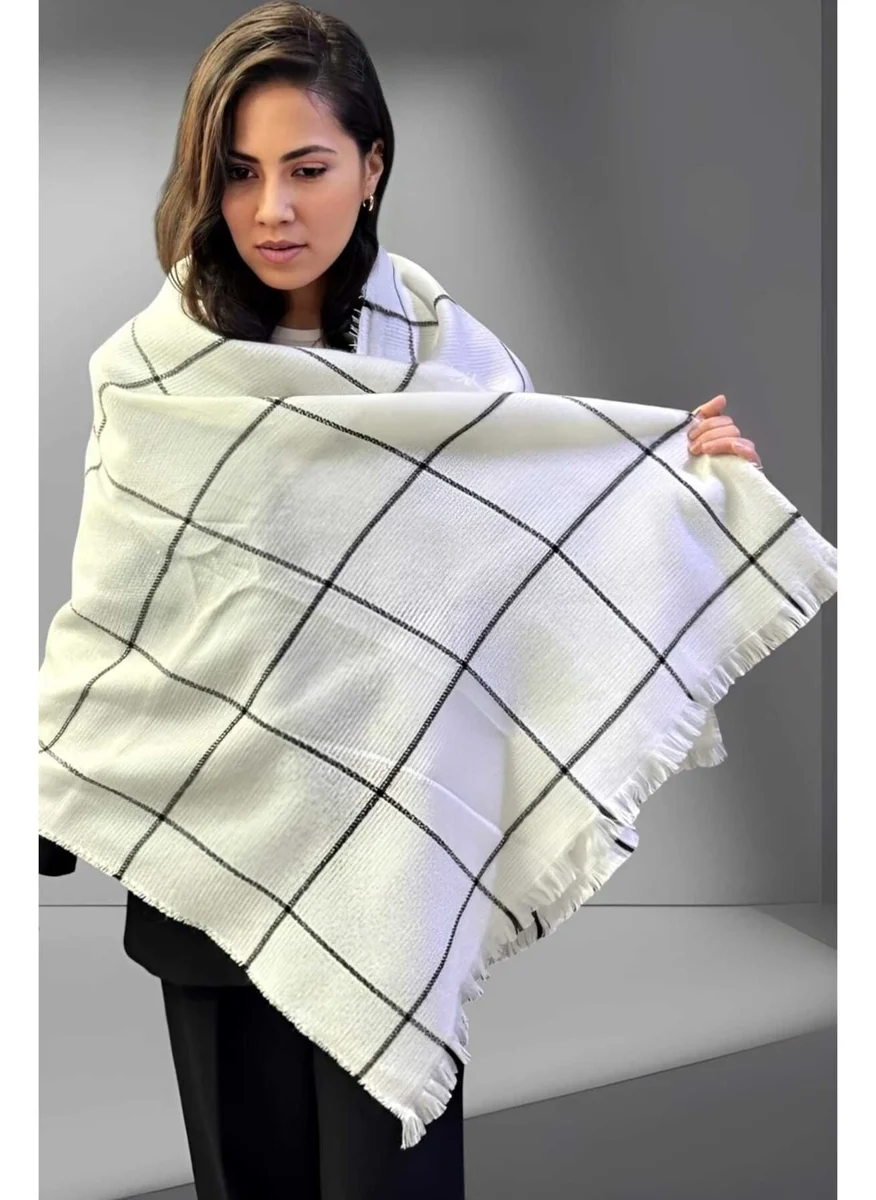 Tezzgelsin kadın Thin Striped Soft Textured Shoulder Shawl Scarf (70CM x 180CM)