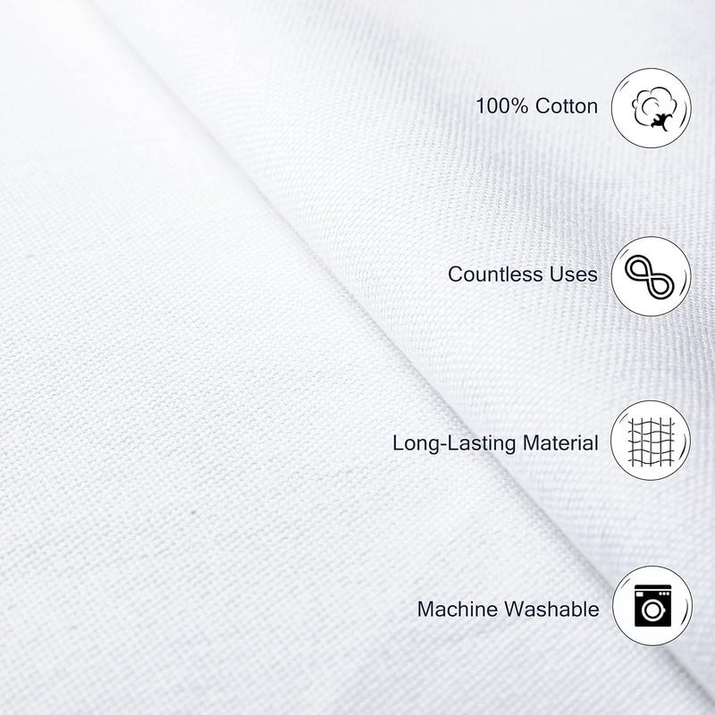 THE HOME TALK THE HOME TALK Cotton Cloth NapkinsSet of 6 18x18 InchesUltra Soft 100 Cotton Premium Dinner NapkinsTable Napkins for Home Restaurant Banquet HotelHeavy AbsorbentMachine Washable Reusable - Image 3
