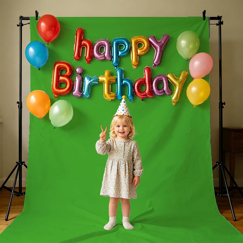 TYTYUU Green Screen Photo Backdrop for Photoshoot Green Background for Photography Photo Backdrop Curtain for Party 8 x 10 FT - Image 5