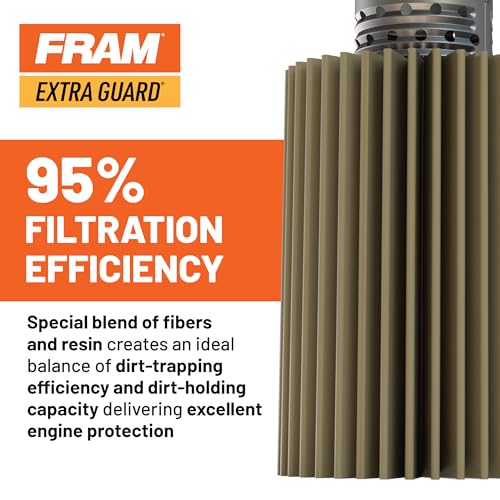 FRAM Extra Guard PH6607, 10K Mile Change Automotive Replacement Interval Spin-On Engine Oil Filters for Select Vehicle Models (6 Pack) - Image 2
