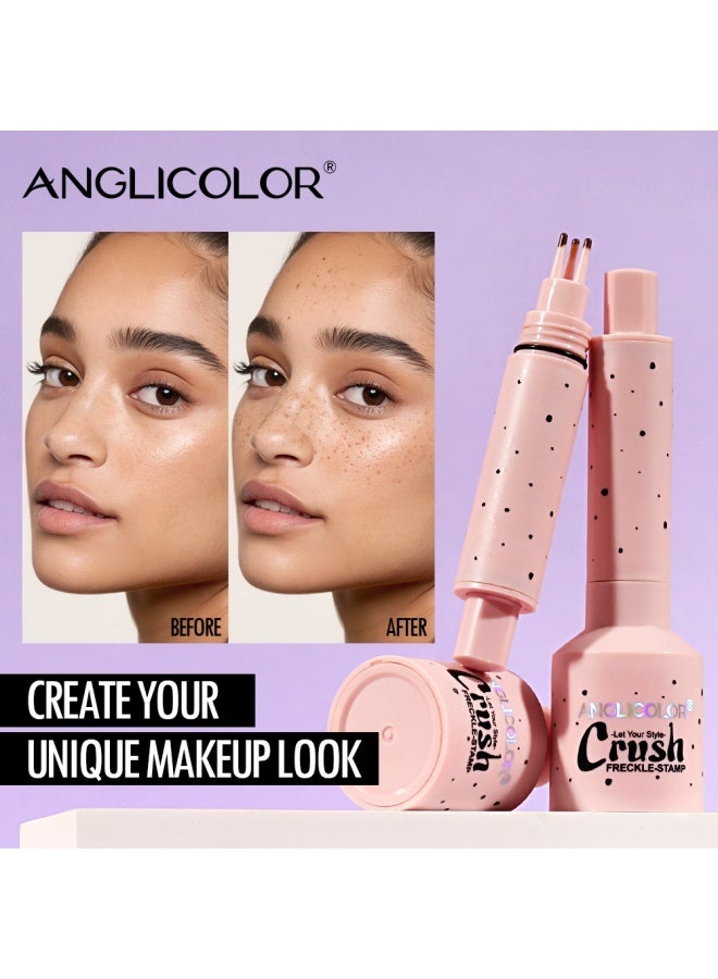 Anglicolor Freckle Stamp Pen, Natural-Looking, Sweat-Proof, Quick-Drying, Waterproof, Long-Lasting, All-day Makeup effect (#3.0 DEEP) - Image 3