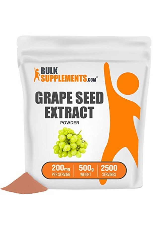 BulkSupplements - Grape Seed Extract Powder Herbal Supplements Antioxidants Supplement 200Mg Of Grapeseed Extract Powder Per Serving Gluten Free (500 Grams 1.1 Lbs) - Image 1