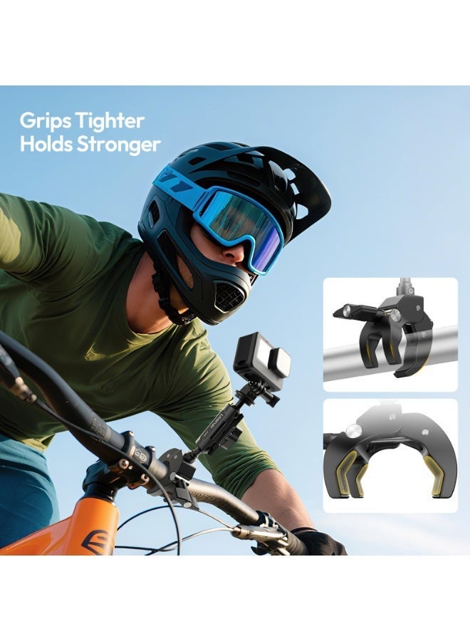 يولانزي حامل كاميرا ULANZI R105 Super Clamp مع ذراع سحري مزدوج الرأس دوار 360 درجة، حامل كاميرا قوي على شكل حرف Y بثلاثة مخالب لكاميرات GoPro Hero 13/12/11/10/9، وInsta360 X5/X4، وDJI Osmo Pocket 3/2 Action 5 Pro/4 - Image 2