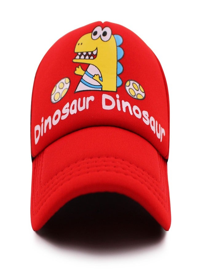 VRITRAZ Stylish and Comfortable Summer Kids Cap with Cartoon and Dinosaur Print - UV Protection | for Outdoor Play for 6 to 14 Years Girls and Boys - Image 2