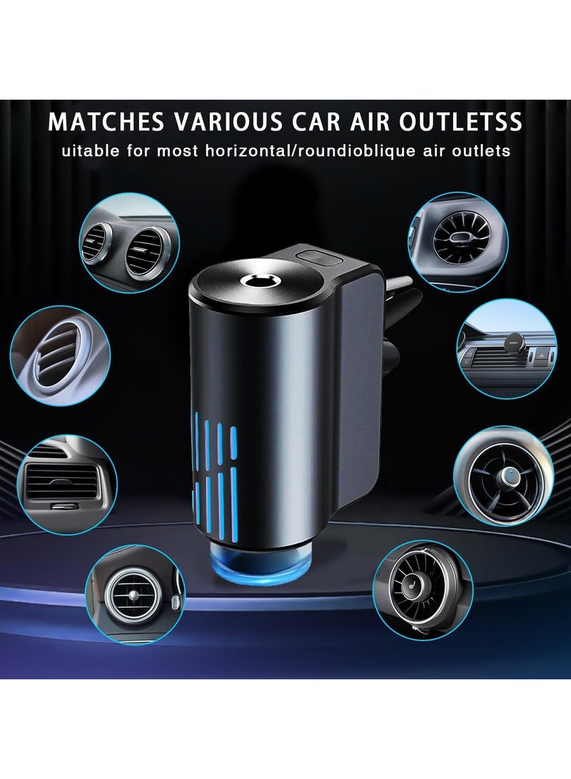 OHAHO Intelligent Car Air Freshener Diffuser 3 Adjustable Modes Adjustable Aroma Diffuser Rechargeable Intelligent Car Aroma Diffuser with 3 Exclusive 10ml Fragrances Auto On/Off Air Diffuser for Car - Image 3